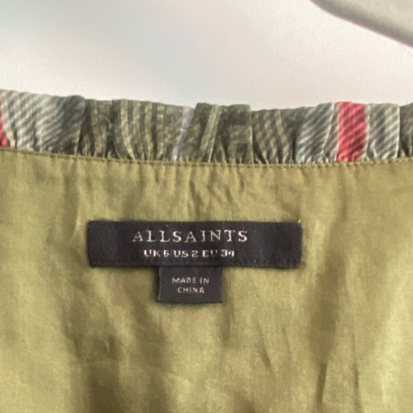 Allsaints checkered top NWOT - Picture 5 of 6